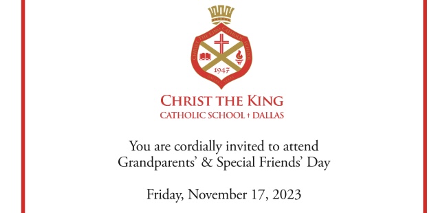 GRANDPARENTS’ & SPECIAL FRIENDS’ DAY